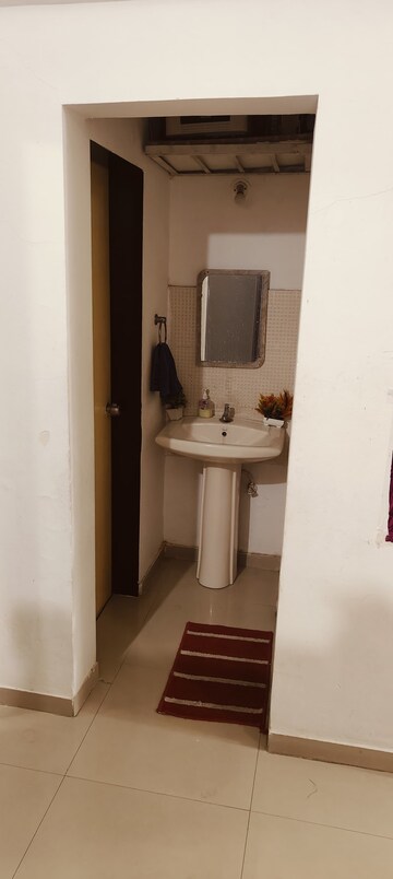Bathroom in 1 BHK Apartment at Sukhwani Callisto, Wakad – for Rent