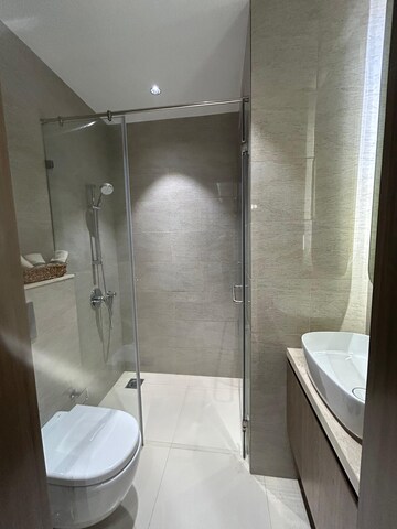 Bathroom in 4 BHK Apartment at Adani Ten BKC, Bandra East – for Rent