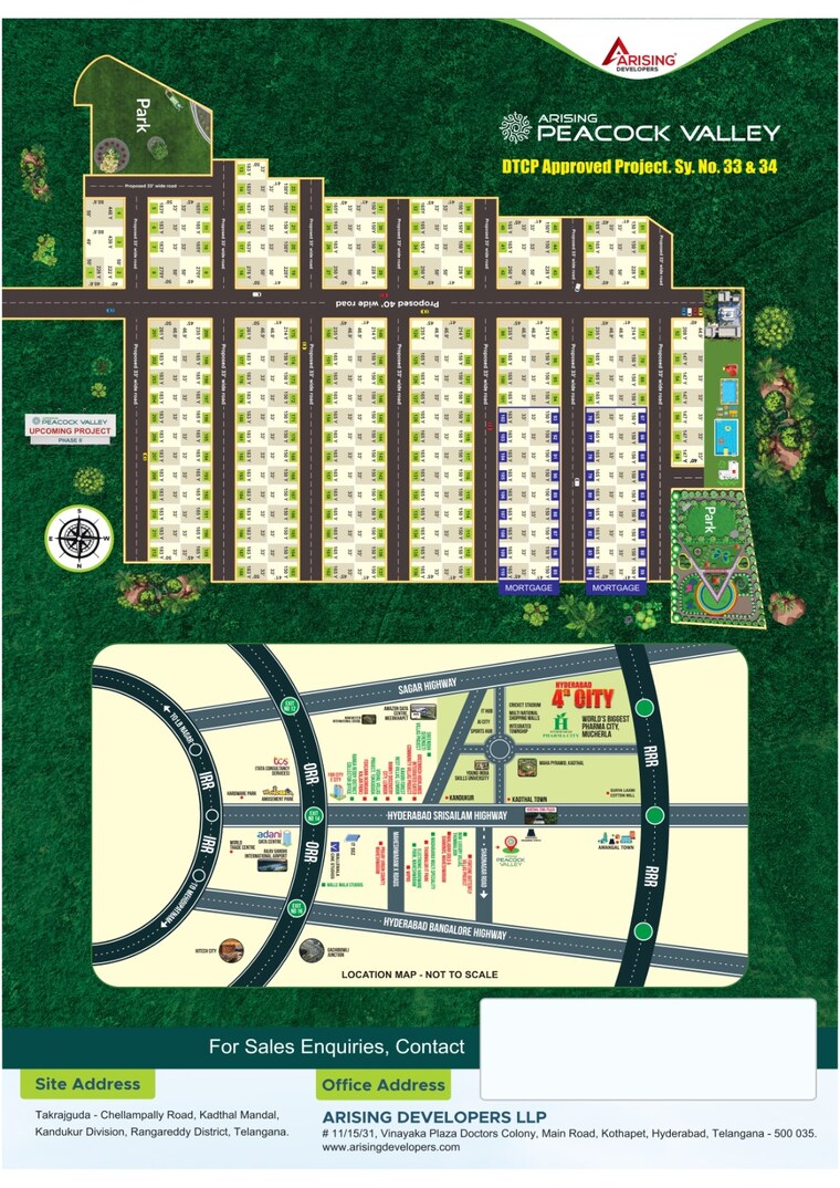 Exterior View, arising-peacock-valley  150 Sq.Yd. Plot In Chellampalle Hyderabad 9527126