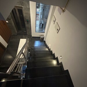 Staircase in 2 BHK Builder Floor at Masjid Moth – for Rent