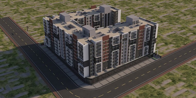 Exterior View, organic-dhanorina 3 Bedroom 1060 Sq.Ft. Apartment In Dhanori Pune 9527581