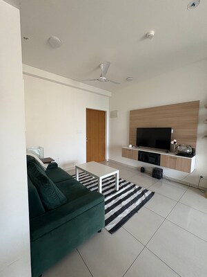 Living Room in 2 BHK Apartment at Sobha Dream Gardens, Thanisandra Main Road – for Rent