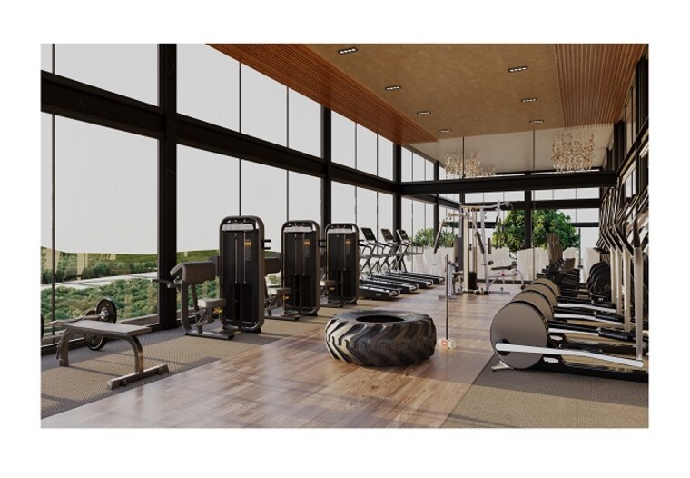 Gym, sri-sky-side 4 Bedroom 3547 Sq.Ft. Apartment In Mokila Hyderabad 9528018