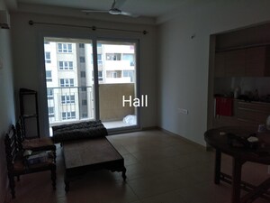 Living Room in 2.5 BHK Apartment at Bhartiya Nikoo Homes, Thanisandra Main Road – for Rent
