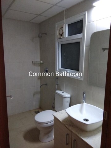Bathroom in 2.5 BHK Apartment at Bhartiya Nikoo Homes, Thanisandra Main Road – for Rent