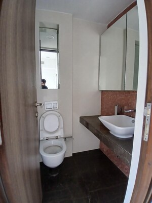 Bathroom in 4 BHK Apartment at Lodha The Park, Worli – for Rent