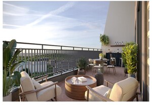 Balcony in 4 BHK Apartment at Sri Sky Side, Mokila – for Sale