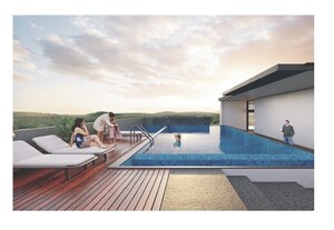 Swimming Pool in 4 BHK Apartment at Sri Sky Side, Mokila – for Sale