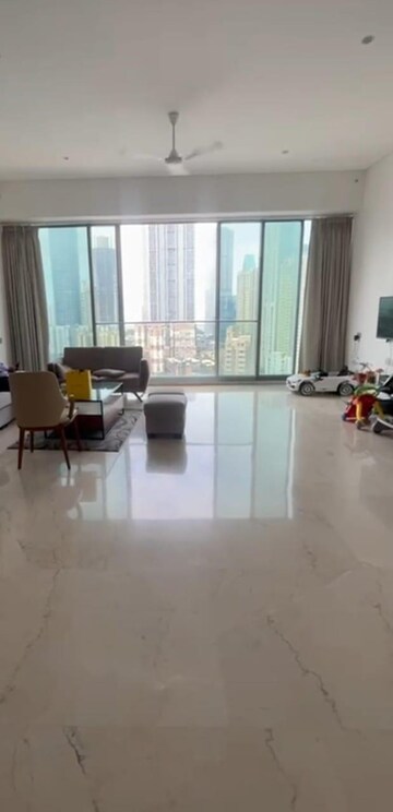 Living Room in 4 BHK Apartment at Rustomjee Crown, Prabhadevi – for Rent