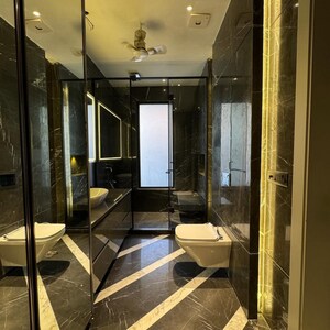 Attached Bathroom in 2 BHK Apartment at Lodha Amara, Kolshet Road – for Rent