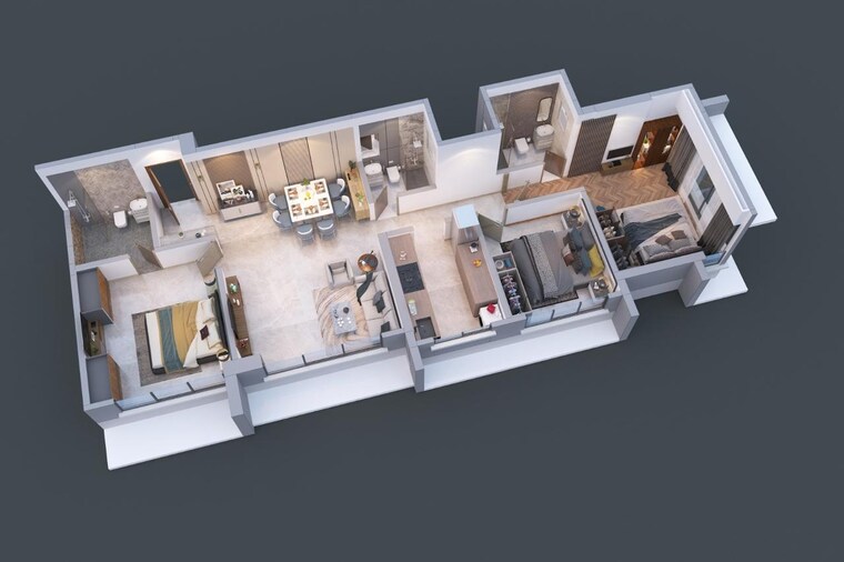 Floor Plan, bb-anmol-residency 2 Bedroom 643 Sq.Ft. Apartment In Borivali West Mumbai 9527966