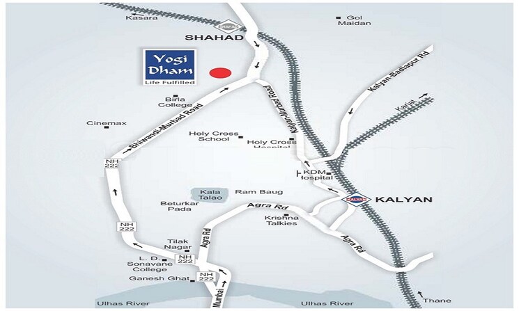 Map Location, ajmera-yogidham-new-era 1 Bedroom 685 Sq.Ft. Apartment In Kalyan West Thane 9529010