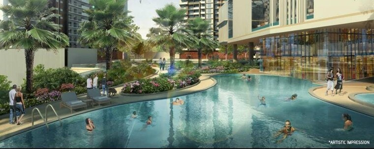Swimming Pool, m3m-heights 3 Bedroom 1850 Sq.Ft. Apartment In Sector 65 Gurgaon 9529019
