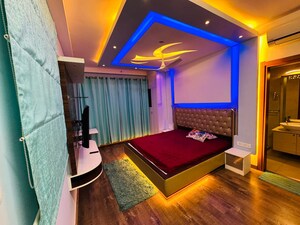 Living Room in 3 BHK Apartment at Bhartiya Nikoo Homes, Thanisandra Main Road – for Rent