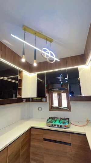 Kitchen in 3 BHK Builder Floor at Uttam Nagar – for Rent