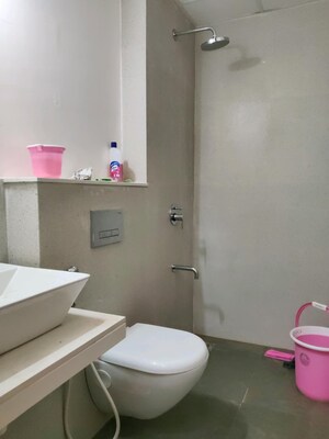 Bathroom in 2 BHK Apartment at Piramal Vaikunth, Balkum Pada – for Rent