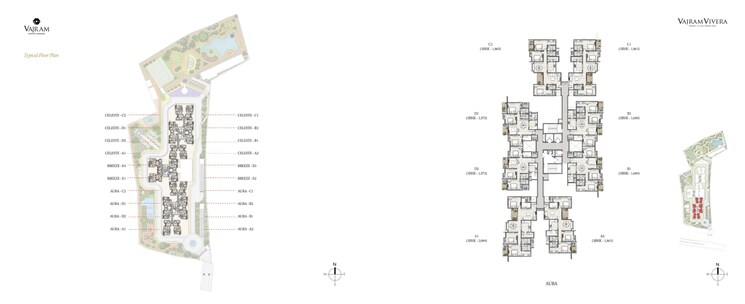 Master Plan, vajram-vivera 3 Bedroom 2069 Sq.Ft. Apartment In Kogilu Bangalore 9529408
