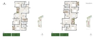 Floor Plan in 3 BHK Apartment at Vajram Vivera, Kogilu – for Sale