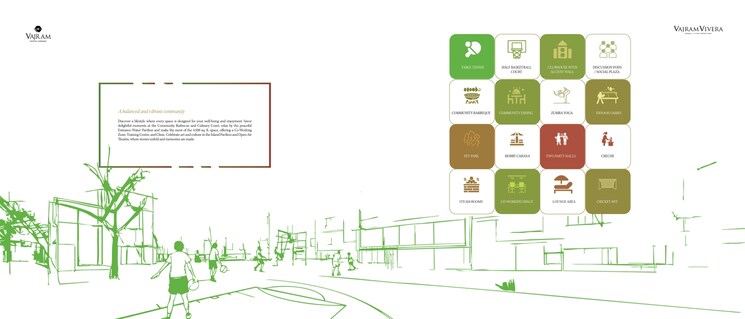 Floor Plan, vajram-vivera 3 Bedroom 2069 Sq.Ft. Apartment In Kogilu Bangalore 9529408