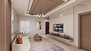 Living Room in 3 BHK Apartment at Vajram Vivera, Kogilu – for Sale