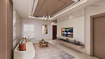 Living Room in 3 BHK Apartment at Vajram Vivera, Kogilu – for Sale