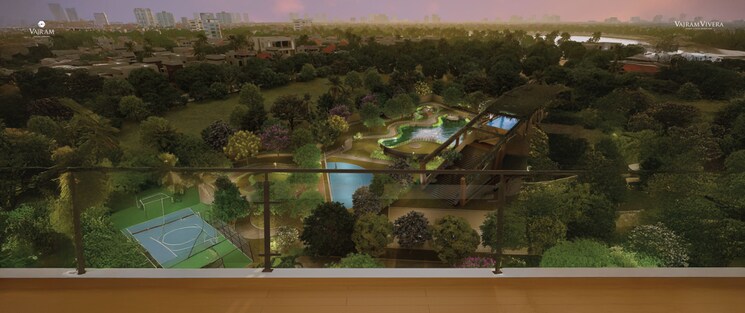 Garden, vajram-vivera 3 Bedroom 2069 Sq.Ft. Apartment In Kogilu Bangalore 9529408