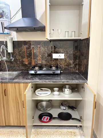 Kitchen in 1 BHK Builder Floor at Sector 27 – for Rent