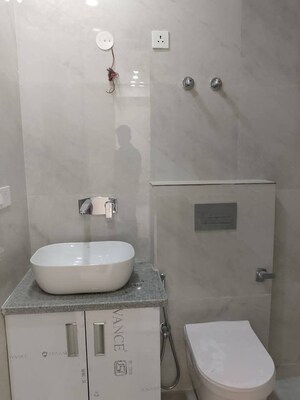 Bathroom in 3 BHK Apartment at Freedom Fighters Enclave – for Rent
