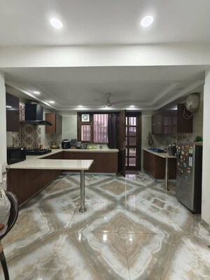 Kitchen in 3 BHK Apartment at Freedom Fighters Enclave – for Rent