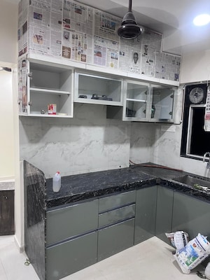 Kitchen in 1 BHK Apartment at Sai Paradise CHS, Kannamwar Nagar – for Rent