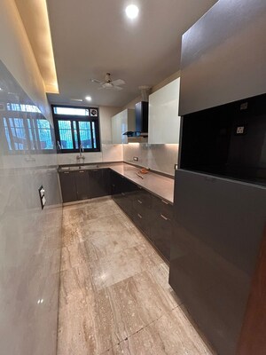 Kitchen in 3 BHK Builder Floor at Ansal Sushant Lok I, Sector 43 – for Rent