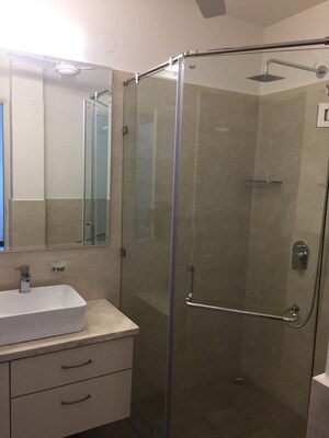 Bathroom in 4 BHK Builder Floor at Lajpat Nagar – for Rent