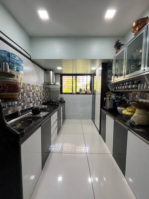 Kitchen in 2 BHK Apartment at Majestique Landmark Miami, Dhayari – for Sale