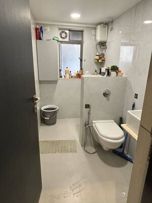 Bathroom in 3 BHK Apartment at Khar West – for Rent