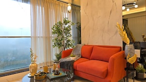 Living Room in 3 BHK Apartment at Lokhandwala Infrastructure Minerva, Mahalaxmi – for Sale