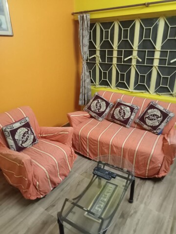 Living Room in 2 BHK Apartment at Basuki Ekanto Apon, Tollygunge – for Rent