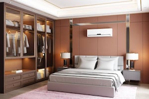 Bedroom in 1 BHK Apartment at Gokuldham Saidham CHS, Goregaon East – for Rent