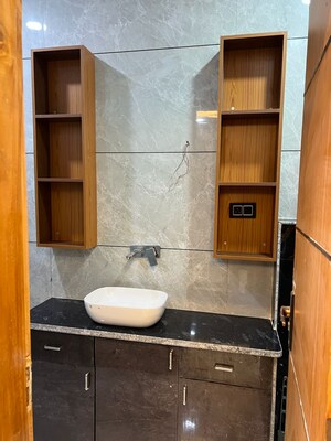 Bathroom in Studio Apartment at Ansal Golf Link I, Omega I Greater Noida – for Rent