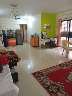 Living Room in 2.5 BHK Apartment at Kumar Shantiniketan Phase 1, Pashan – for Sale