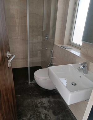 Bathroom in 3 BHK Apartment at Lodha Supremus Worli, Worli – for Rent