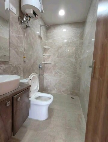 Bathroom in 1 BHK Builder Floor at Chattarpur – for Rent
