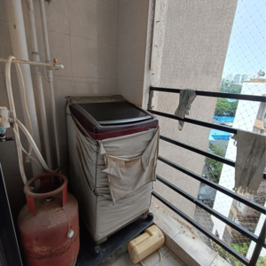 Balcony in 2 BHK Apartment at Sethia Link View, Mitha Nagar – for Rent