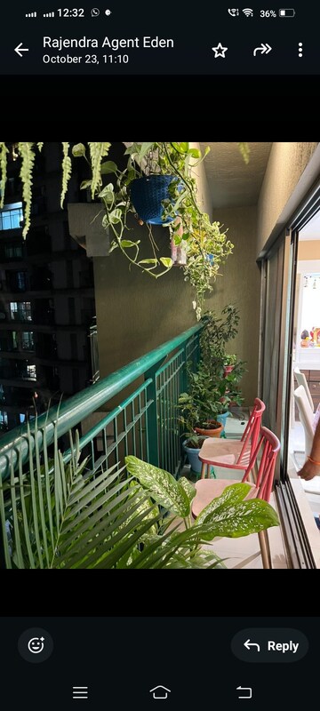 Balcony in 3 BHK Apartment at Neelkanth Greens, Manpada – for Sale