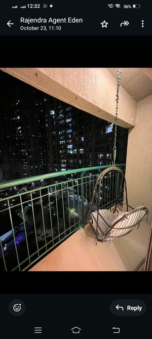 Balcony in 3 BHK Apartment at Neelkanth Greens, Manpada – for Sale