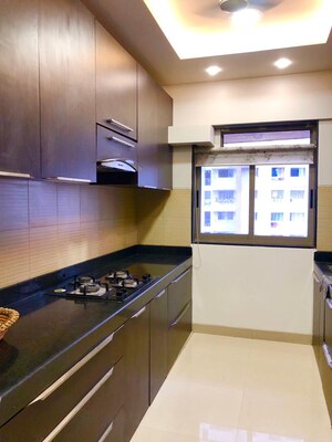 Kitchen in 3 BHK Apartment at Lodha Splendora, Ghodbunder Road – for Rent