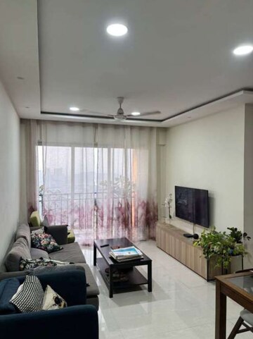 Living Room in 3 BHK Apartment at Vijay Orovia, Ghodbunder Road – for Rent