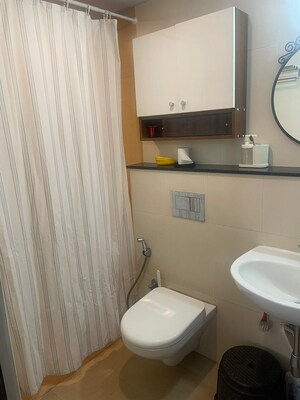 Bathroom in 2 BHK Apartment at SBR Keerthi, Old Madras Road – for Rent