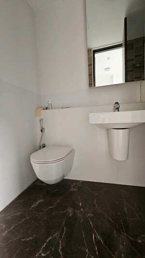 Bathroom in 3 BHK Apartment at Lodha The Park Tower 6, Worli – for Rent