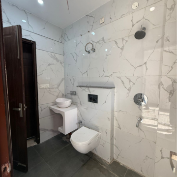 Bathroom in 3 BHK Builder Floor at Dhakoli – for Sale