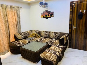 Living Room in 2.5 BHK Apartment at Geotech Pristine Avenue, Sector 16c Greater Noida – for Rent